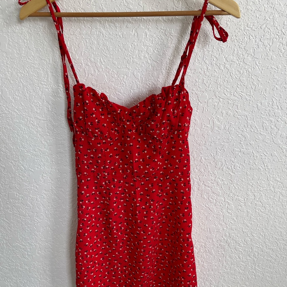 Summer dress red